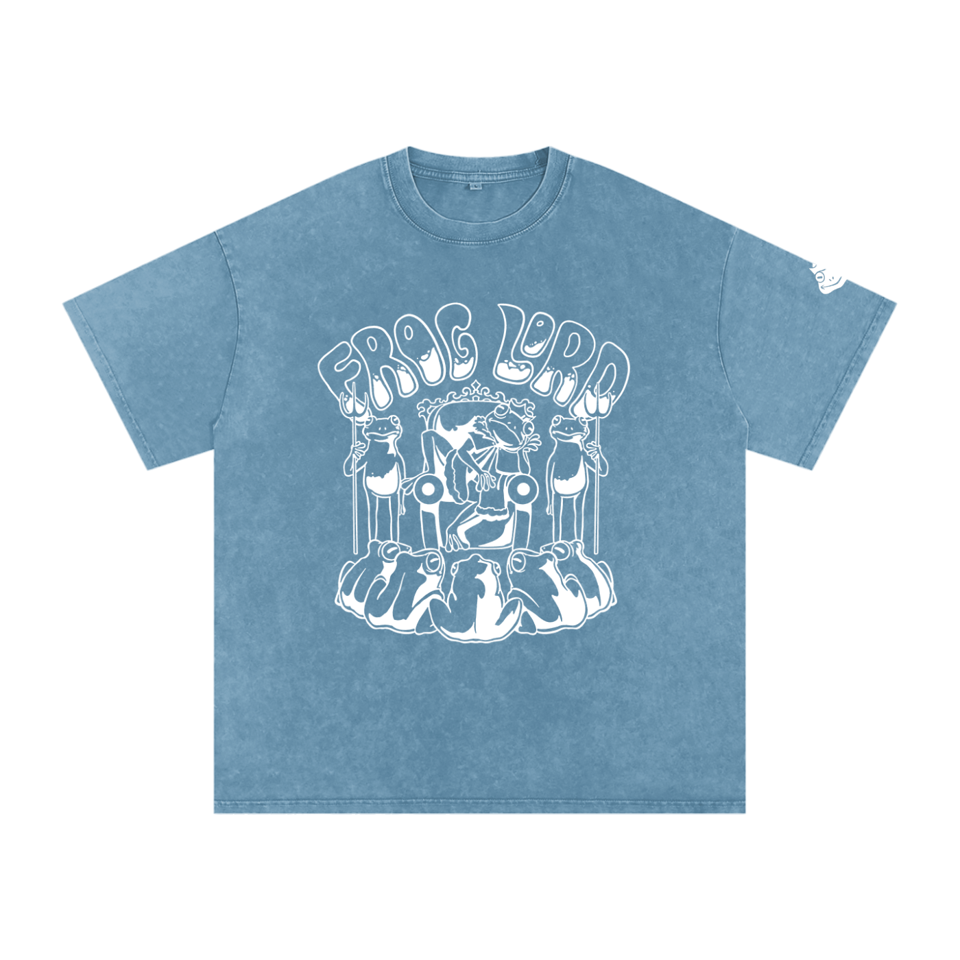 The King - Snow Washed Oversized Cotton T-Shirt