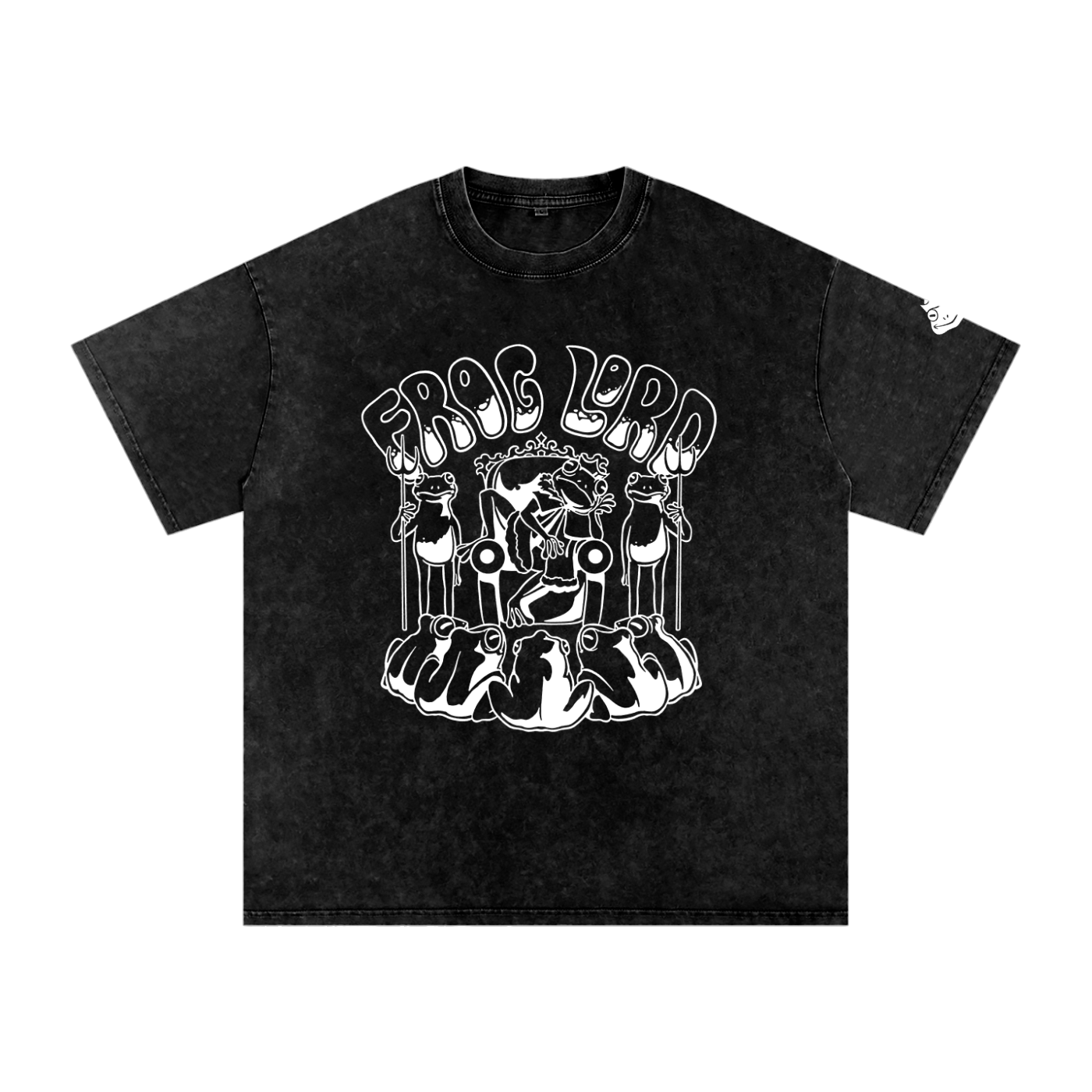 The King - Snow Washed Oversized Cotton T-Shirt
