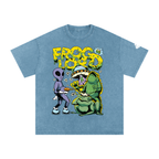 Snow Washed Oversized Cotton T-Shirt