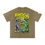 Snow Washed Oversized Cotton T-Shirt