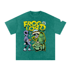 Snow Washed Oversized Cotton T-Shirt