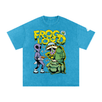 Snow Washed Oversized Cotton T-Shirt