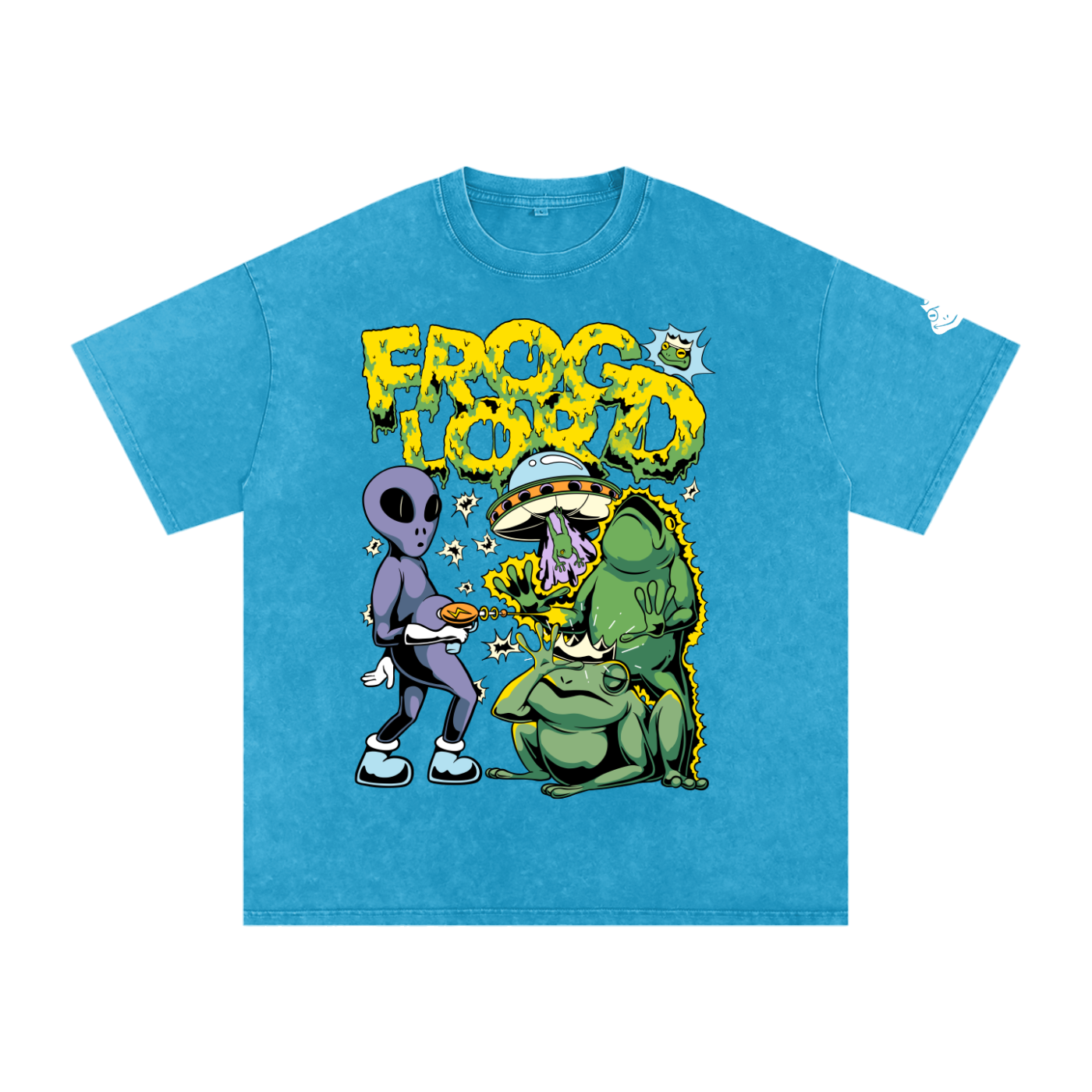 Snow Washed Oversized Cotton T-Shirt