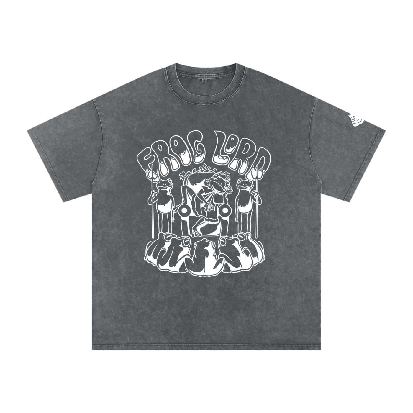 The King - Snow Washed Oversized Cotton T-Shirt