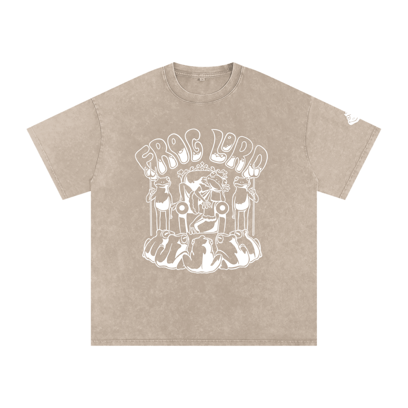 The King - Snow Washed Oversized Cotton T-Shirt