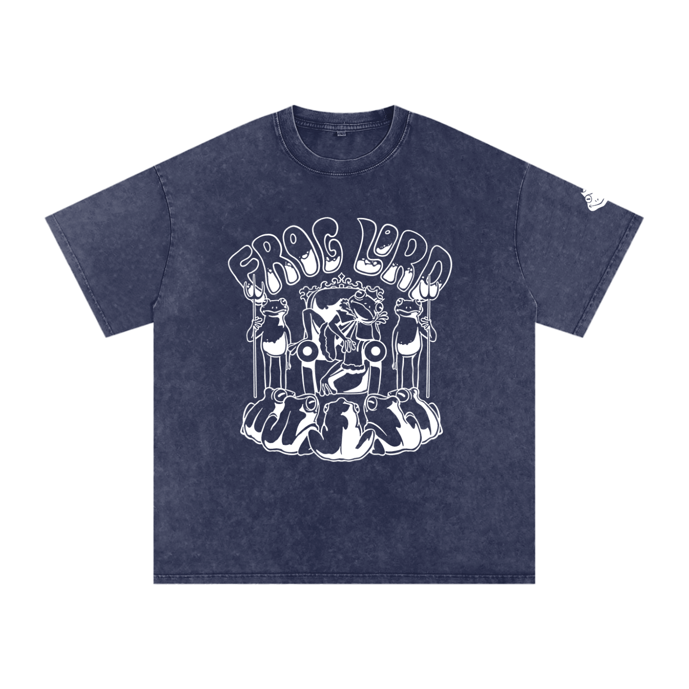 The King - Snow Washed Oversized Cotton T-Shirt