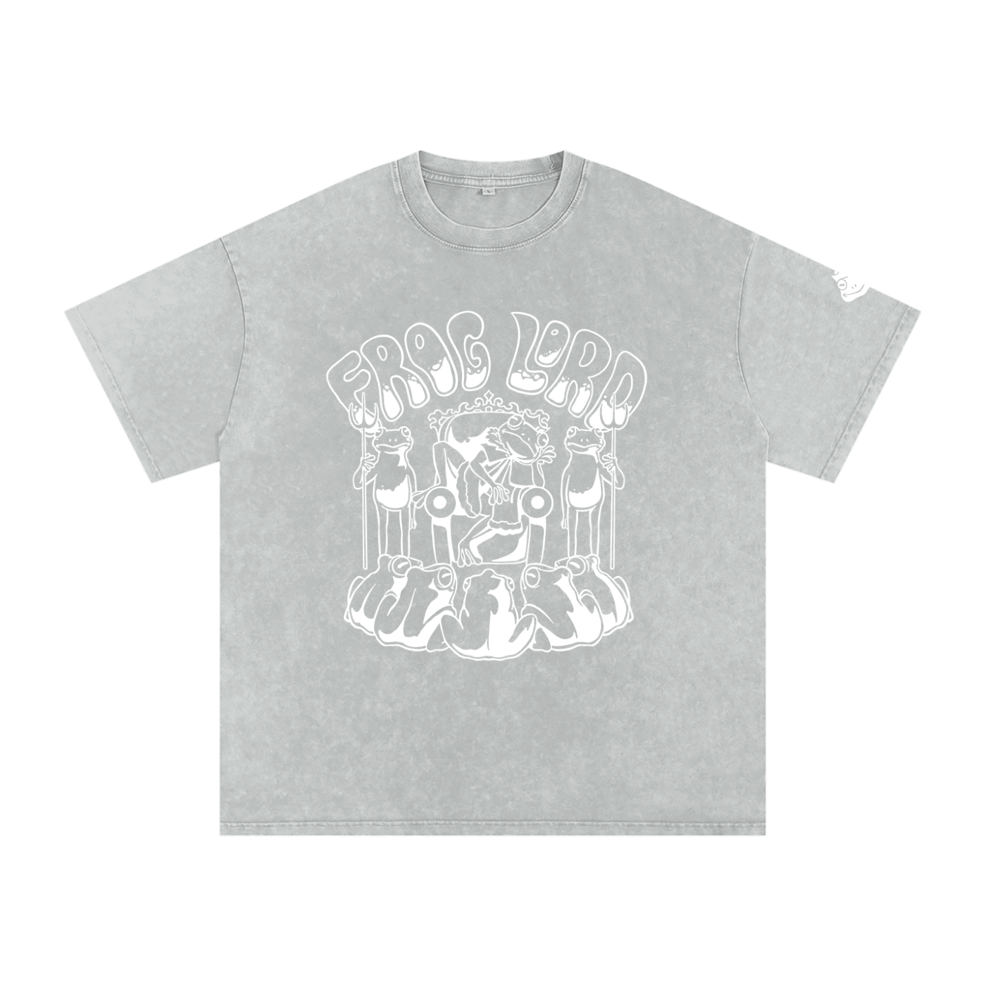 The King - Snow Washed Oversized Cotton T-Shirt