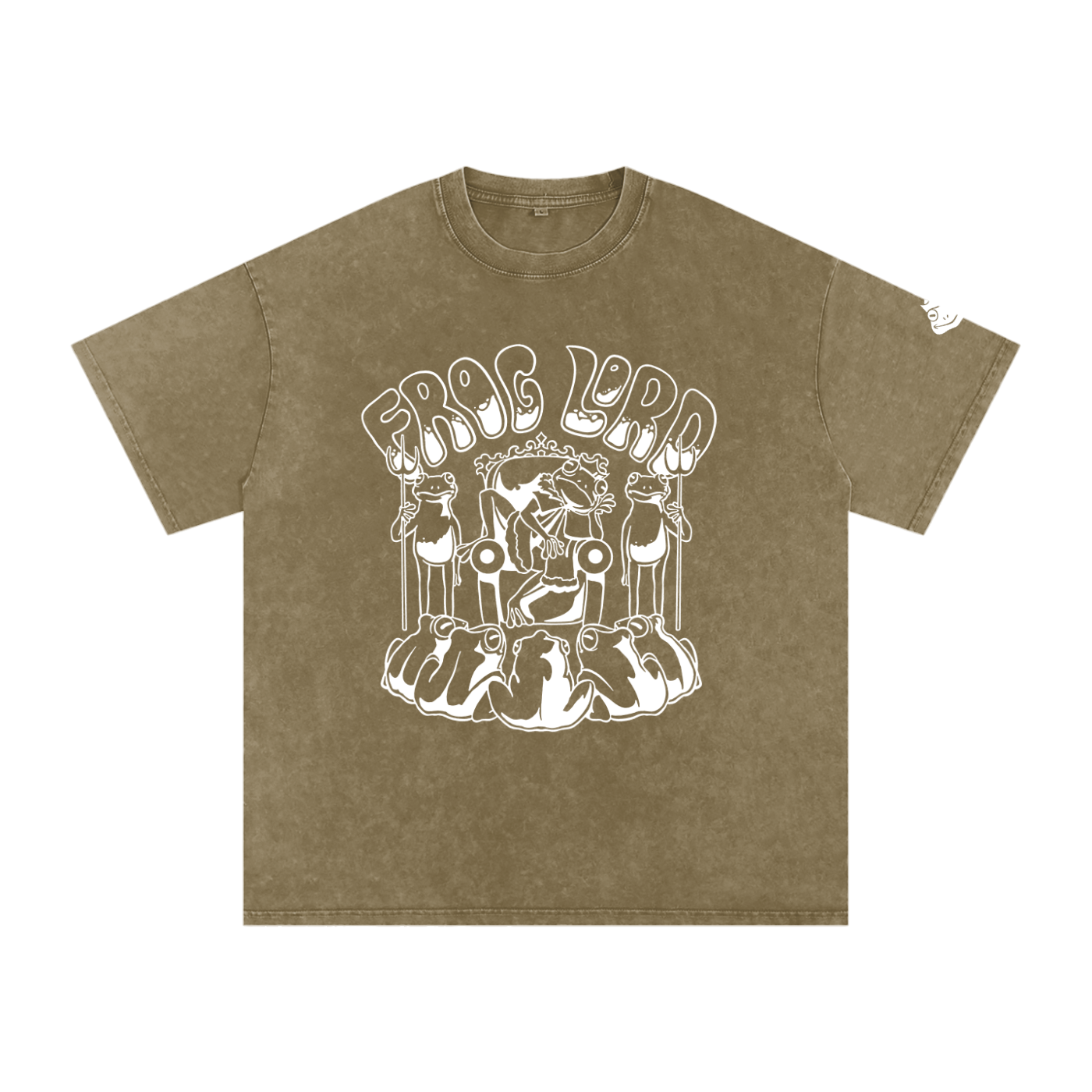 The King - Snow Washed Oversized Cotton T-Shirt