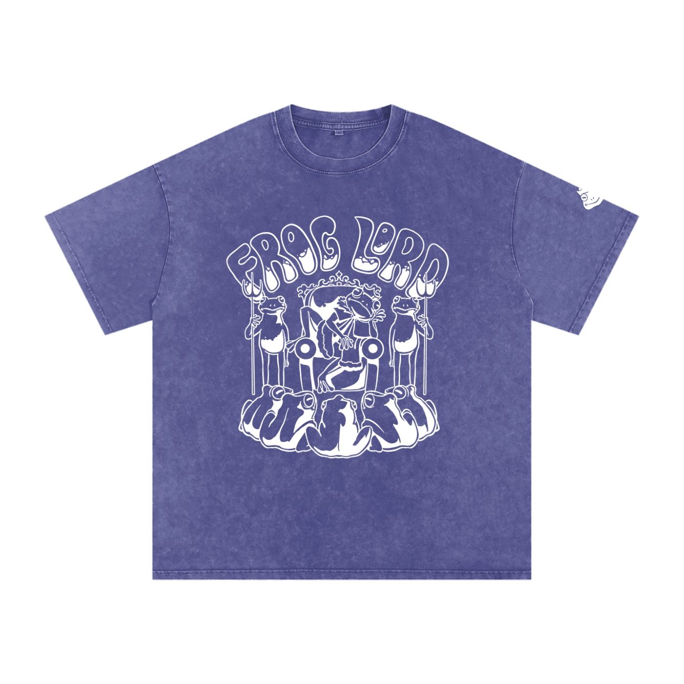 The King - Snow Washed Oversized Cotton T-Shirt